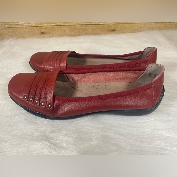 Array Willow Red Leather Size 9 M Slip-On Shoes Flats Loafers - Picture 3 of 10